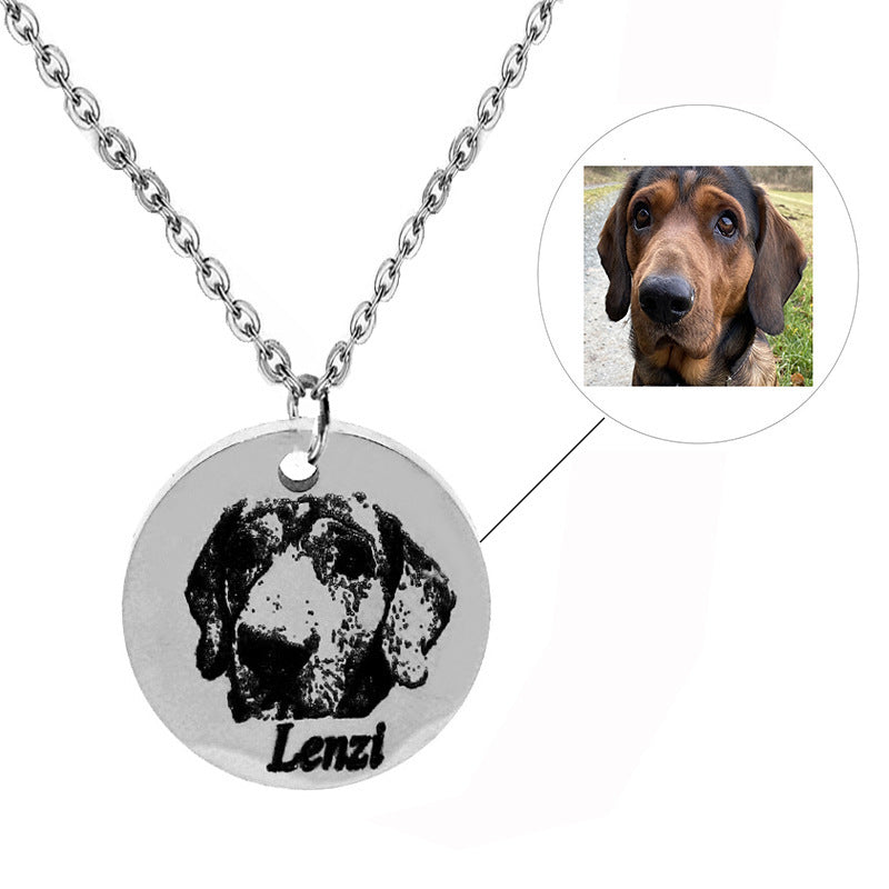 Engraved Pet-Photo Necklace