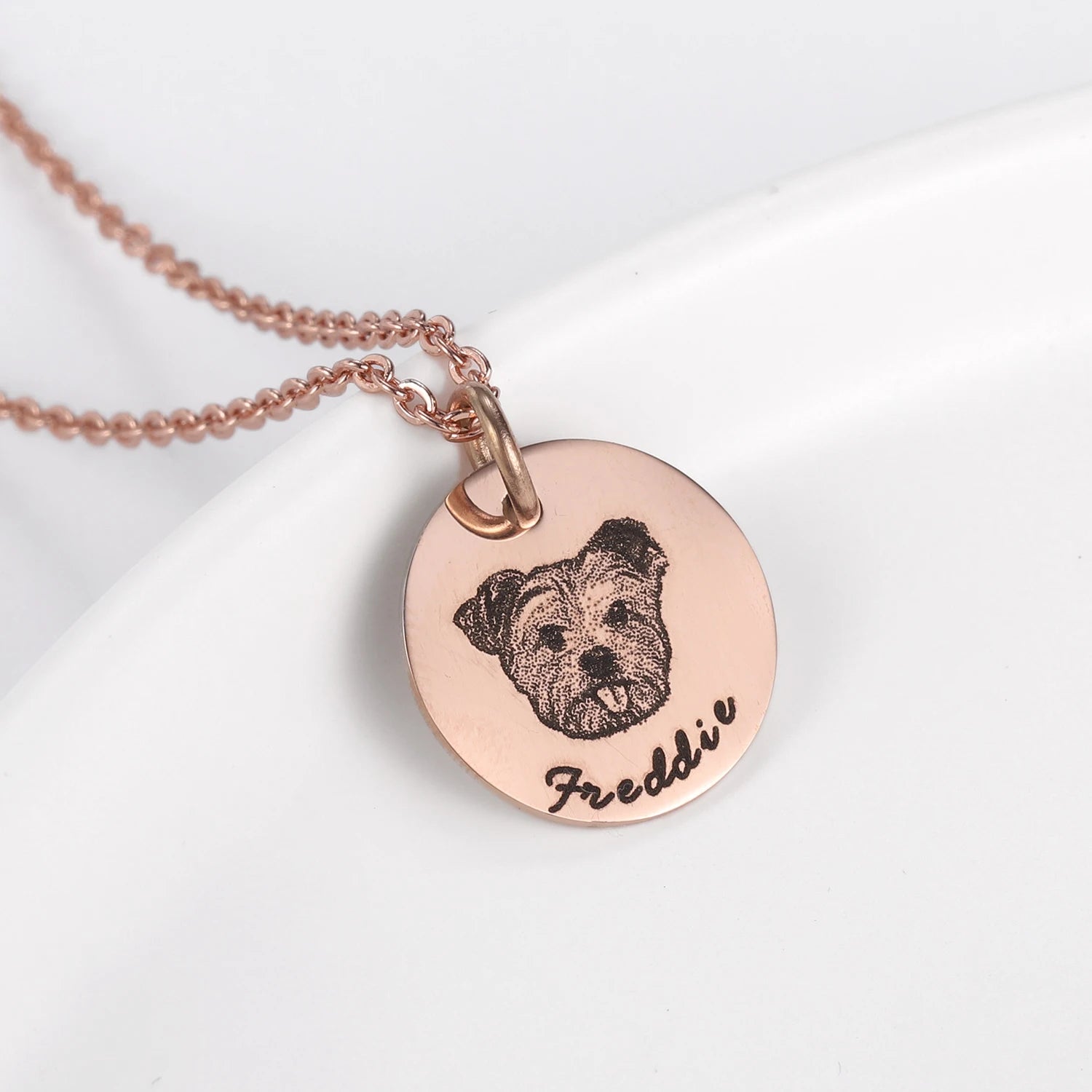 Engraved Pet-Photo Necklace