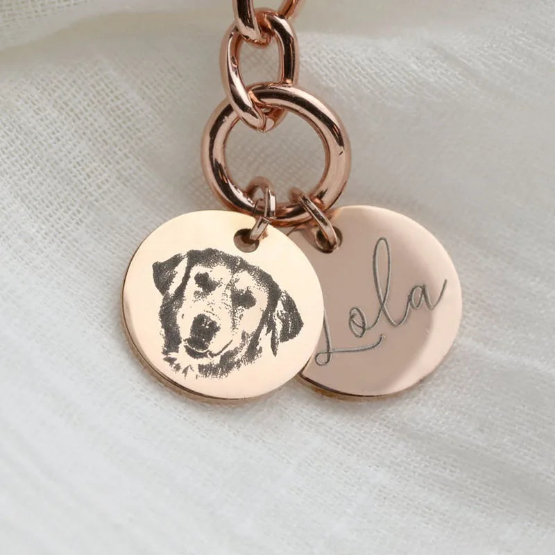 Custom Pet Photo Keychain