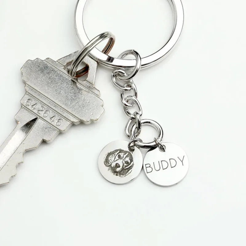 Custom Pet Photo Keychain