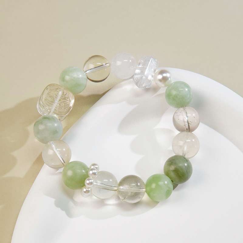 The Taurus Zodiac feng shui bracelet shown with its elegant real shot.