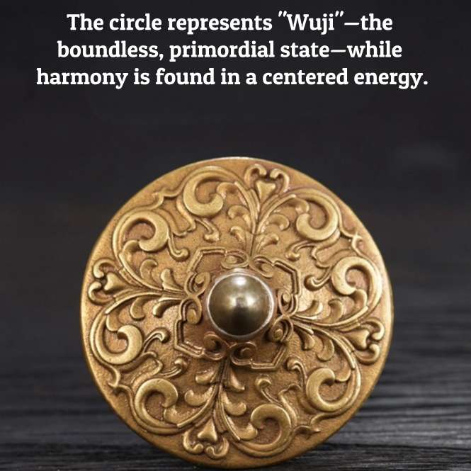 A close-up of the precision-engineered, durable tip of the brass fidget spinner, designed for a long and stable spin.