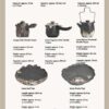 An instructional image showing the steps of a tea ceremony using the handmade ceramic teapot and cups from the Kung Fu tea set.