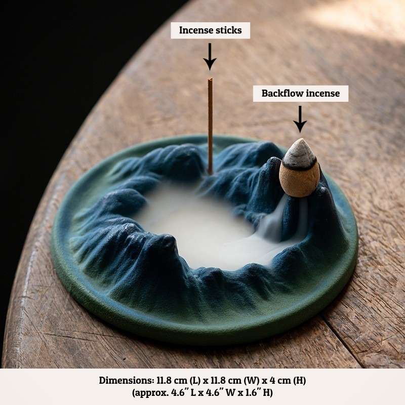 Thew size of the mountain style incense.
