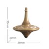 The size of brass fidget spinner.