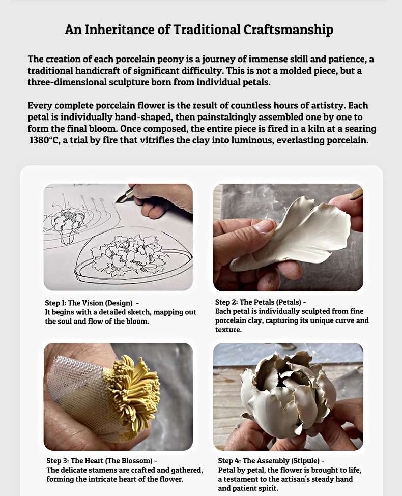 The story of the handmade flower ceramic diffuser.