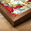 Close up of the Nine-Colored Deer 3D Chinese Paper Cutting showing the multi-layered paper craftsmanship and vibrant Dunhuang fresco colors.