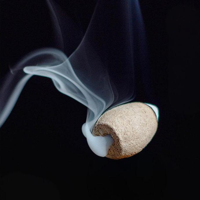 Step-by-step guide on how to light Natural Waterfall Backflow Cones and place them on the burner hole for the best smoke effect.