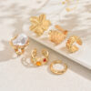 bohemian vintage gold ring set1