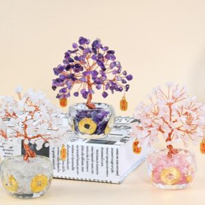 natural healing gemstone crystal tree three
