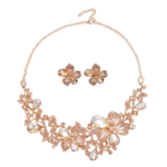 Luxury Crystal Glass Party Jewelry Set- Metal2