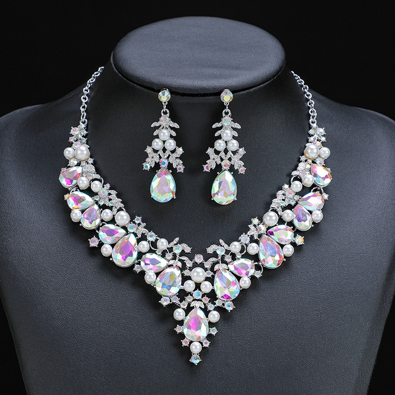 party jewelry set white detail