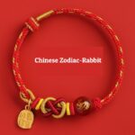 Buddha Stones Chinese Zodiac String rabbit