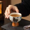 Buddha Stones Ru Kiln Tang Horse Cup cover