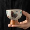 Buddha Stones Ru Kiln Tang Horse Cup