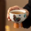 Buddha Stones Ru Kiln Tang Horse Cup