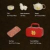 Ru Kiln One Pot Two Cups Tea Set Gift Box