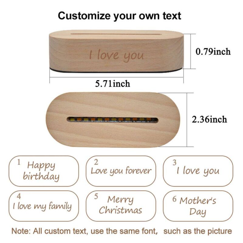 Personalized 3D Photo Night Light