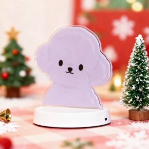 Custom Puppy Night Light Grey Teddy