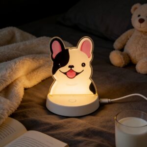 Custom Puppy Night Light Pied French Bulldog
