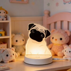 Custom Puppy Night Light Pug