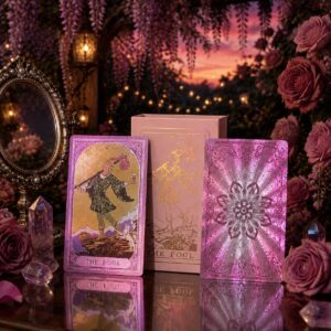 gold foil tarot deck cover